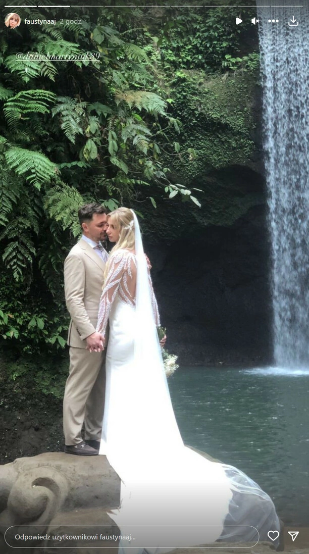Daniel Martyniuk i Faustyna Jamiołkowska wzięli ślub na Bali! Zobaczcie egzotyczne zdjęcia!