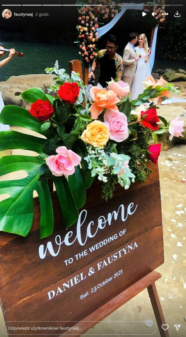 Daniel Martyniuk i Faustyna Jamiołkowska wzięli ślub na Bali! Zobaczcie egzotyczne zdjęcia!