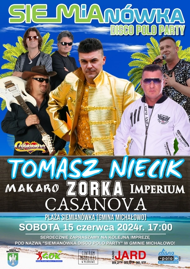 Dołącz do nas! Plaża Siemianówka: Gwiazdy Disco Polo i Niezapomniana Zabawa! Nie Przegap Największej Imprezy Lata!