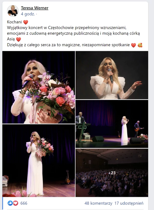 Teresa Werner nie kryje wzruszenia! Emocjonujący wpis gwiazdy śląskich szlagierów