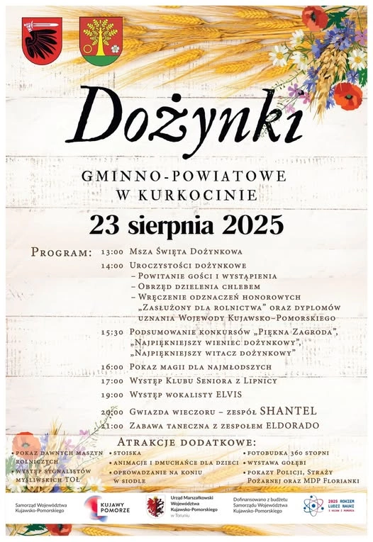 Zespół Shantel wystąpi na dożynkach w Kurkocinie 2025 – szykuje się taneczna sobota z disco polo

