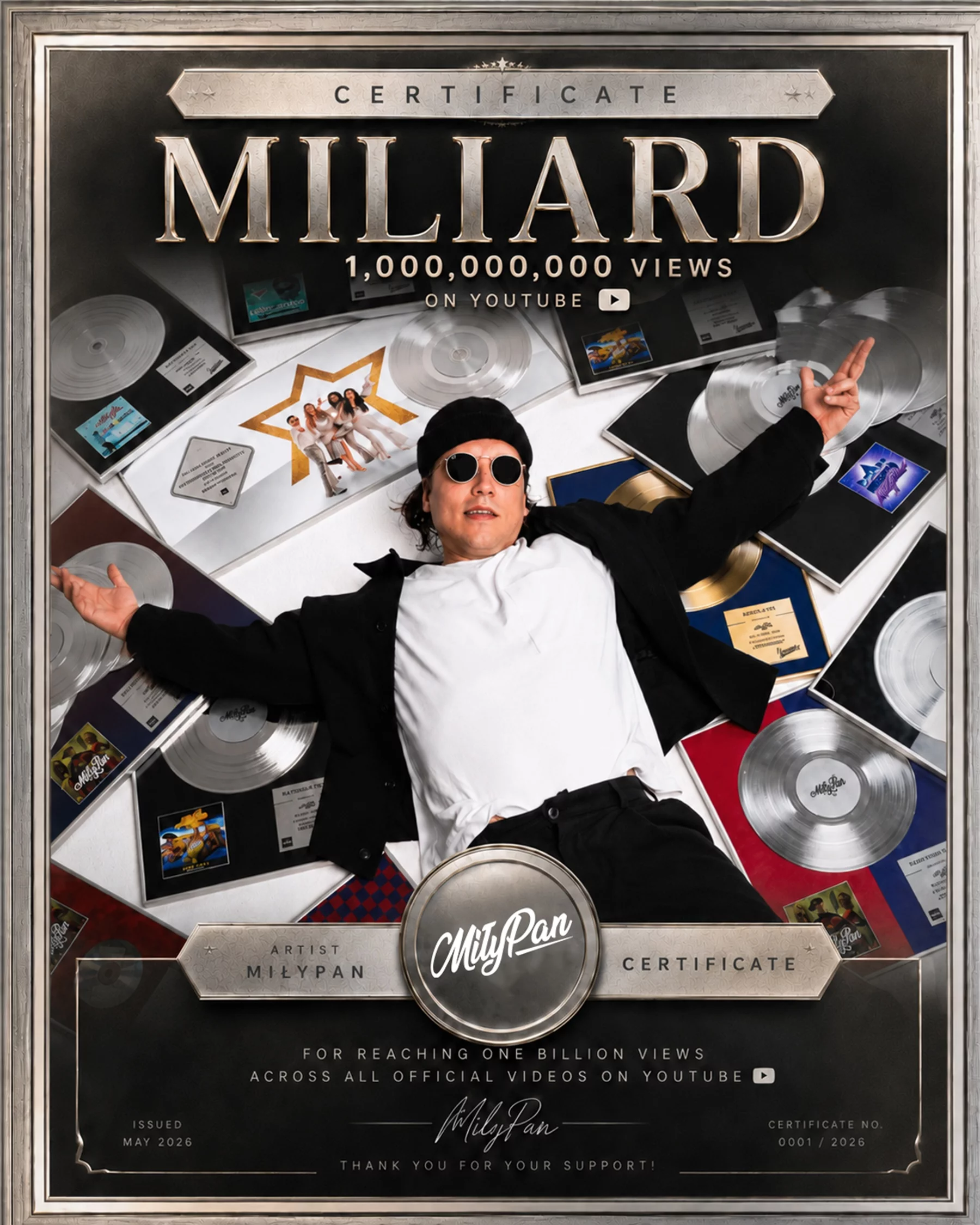 MiłyPan przekroczył miliard wyświetleń na YouTube. Najszybszy miliard w historii disco polo?