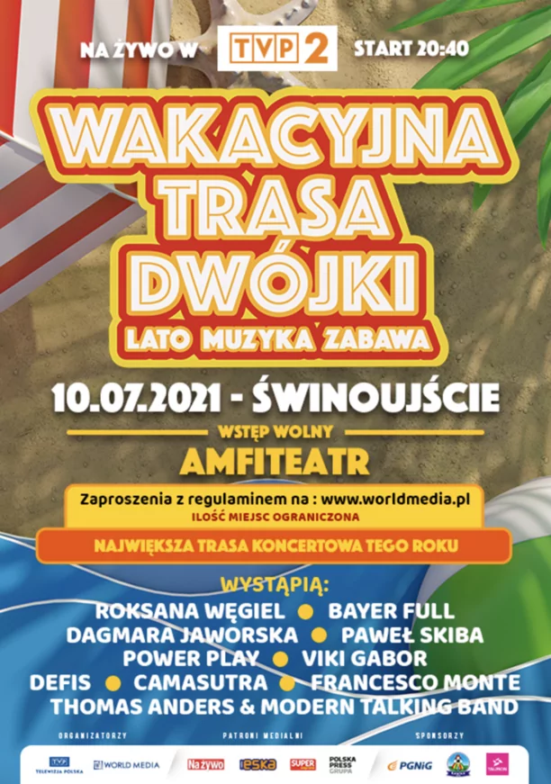 Wakacyjna Trasa Dwójki z nową godziną emisji! Na scenie plejada gwiazd disco polo! 