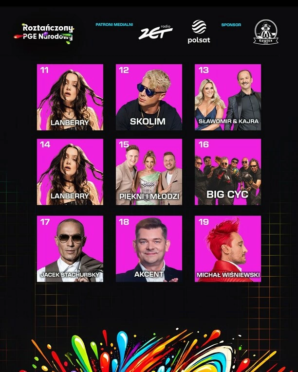 Roztańczony PGE Narodowy 2025. Harmonogram, otwarcie bram, początek, zakończenie występów