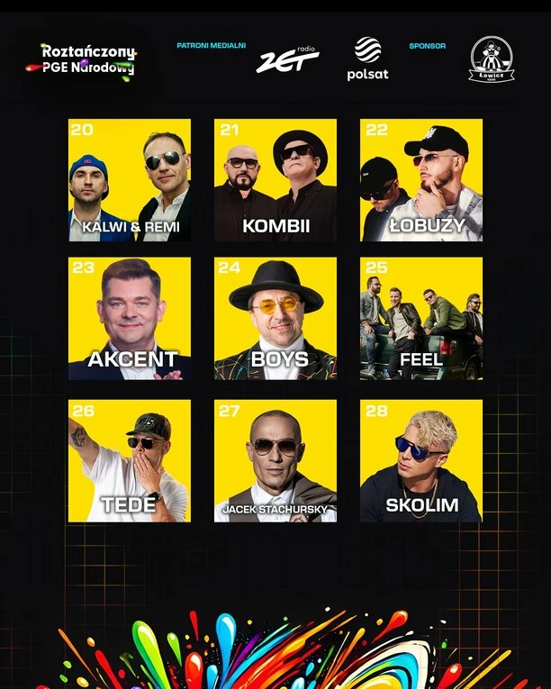 Roztańczony PGE Narodowy 2025. Harmonogram, otwarcie bram, początek, zakończenie występów