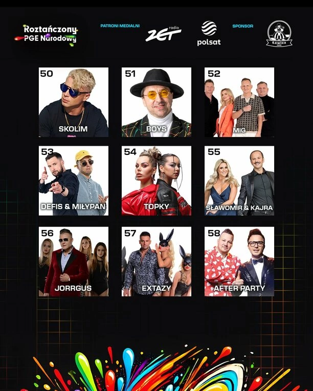 Roztańczony PGE Narodowy 2025. Harmonogram, otwarcie bram, początek, zakończenie występów