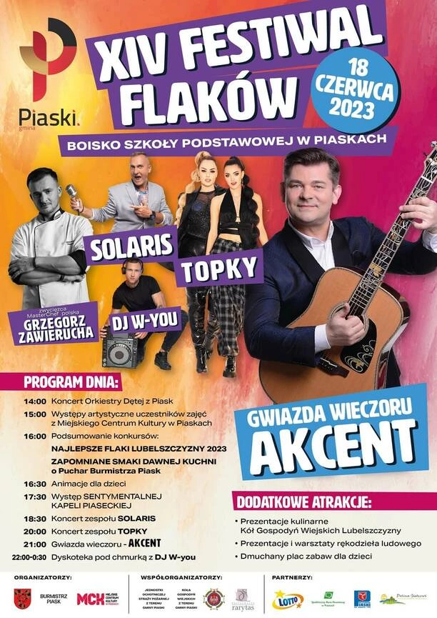 Festiwal Flaków 2023: Muzyczne wydarzenie roku w Piaskach! Zagrają gwiazdy disco polo!
