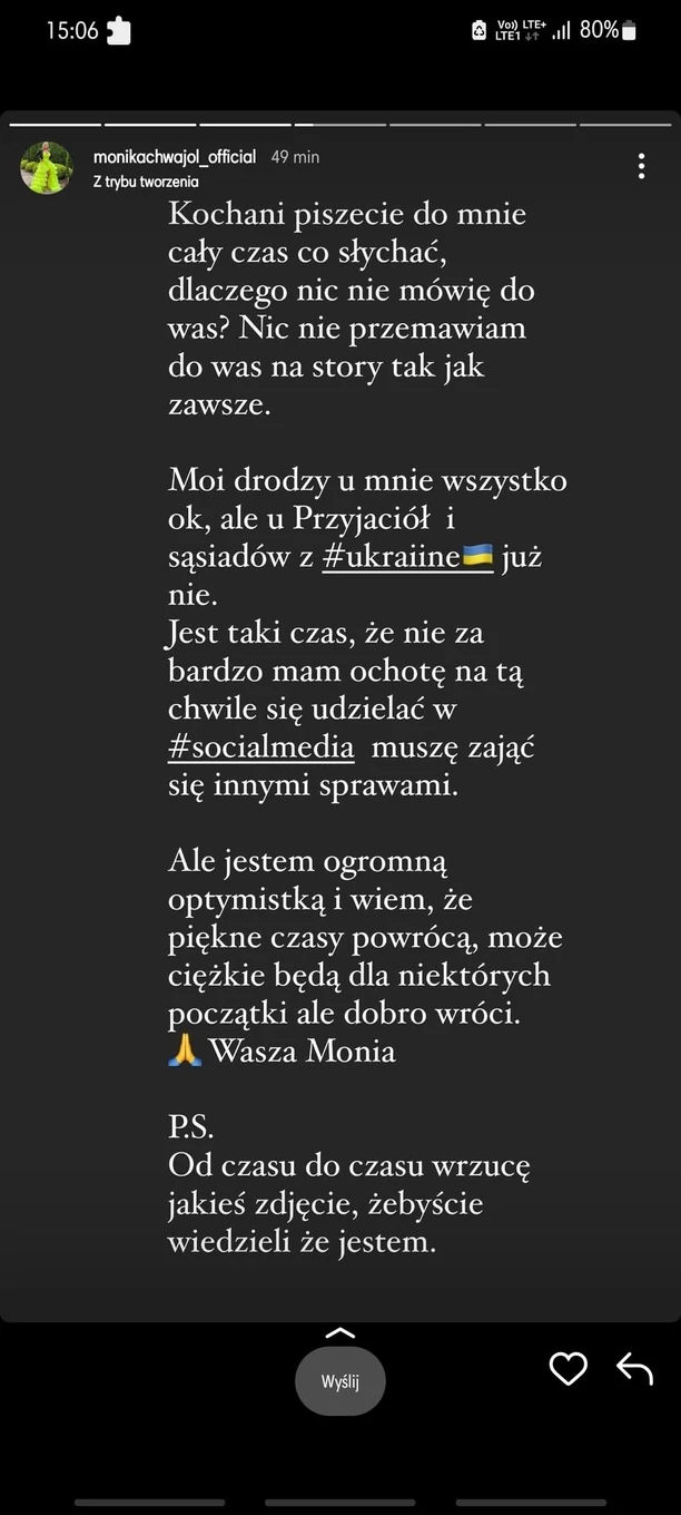 Monika Chwajoł wydała oświadczenie! Artystka disco polo znika z sieci?!