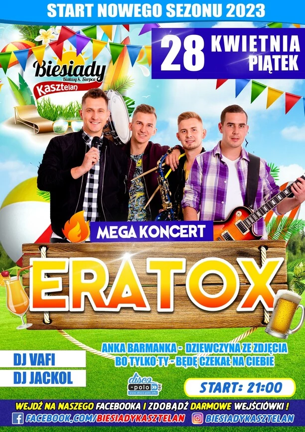 Eratox na scenie Biesiad Kasztelan już 28 kwietnia!