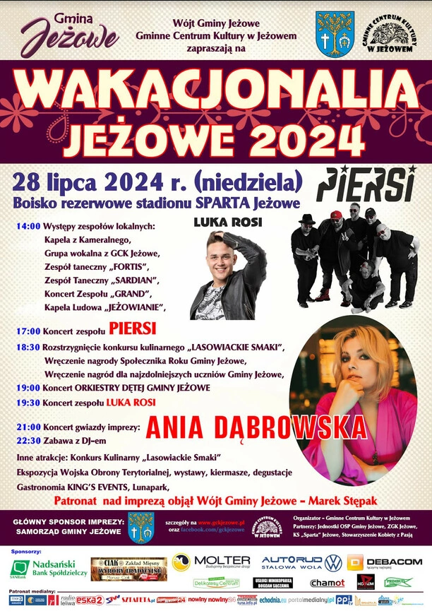 Wakacjonalia - Jeżowe 2024! Kto wystąpi?