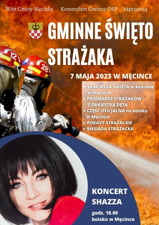 Shazza gwiazdą Gminnego Święta Strażaka w Męcince już 7 maja!