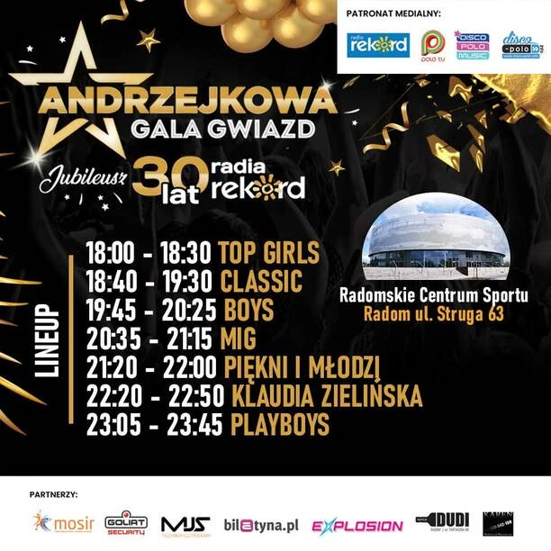 Andrzejkowa Gala Gwiazd 2024 w Radomiu – kto wystąpi? Ostatnie bilety na największe wydarzenie disco polo tej jesieni!