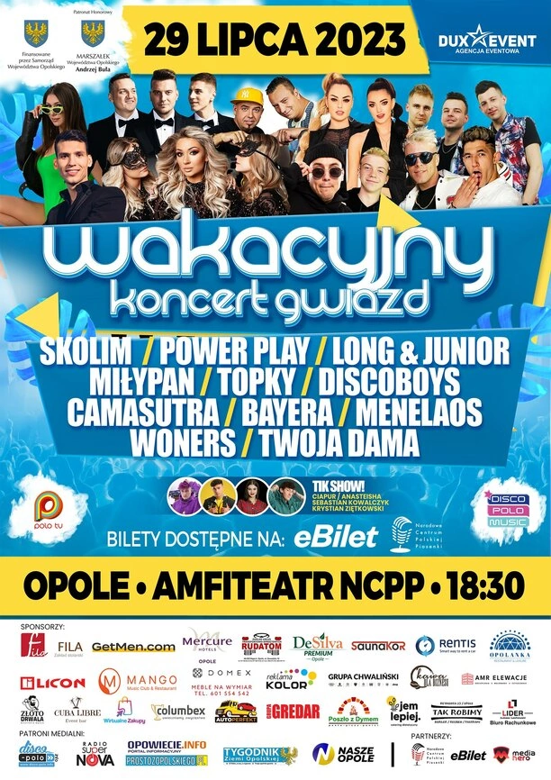 Wakacyjny koncert Gwiazd Opole 2023 to będzie wyjątkowa impreza disco polo!