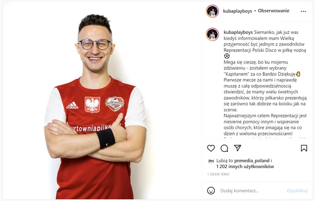 Uwielbiany wokalista disco polo został nowym kapitanem piłkarskiej drużyny!
