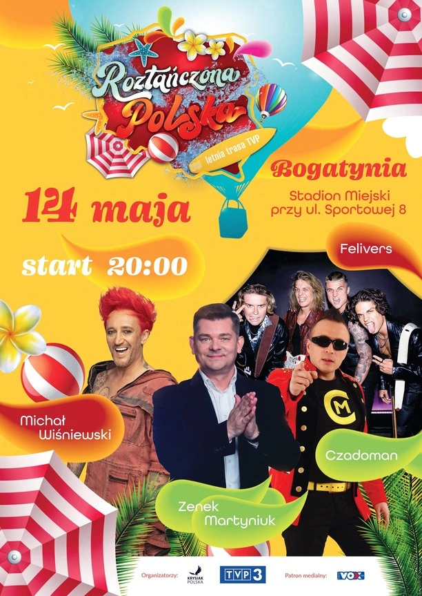 Roztańczona Polska - letnia trasa TVP rusza już dziś! Pierwszy koncert w Bogatyni! Lista wykonawców, bilety, transmisja LIVE.