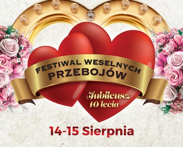 Festiwal Weselnych Przebojów 2026 – jubileuszowa 10. edycja odbędzie się 14 i 15 sierpnia w Mrągowie