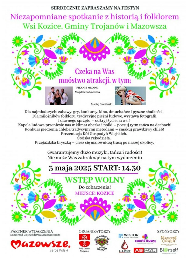 Magdalena Narożna i „Piękni i Młodzi” porwą Kozice! Wielki koncert podczas majówki w Gminie Trojanów

