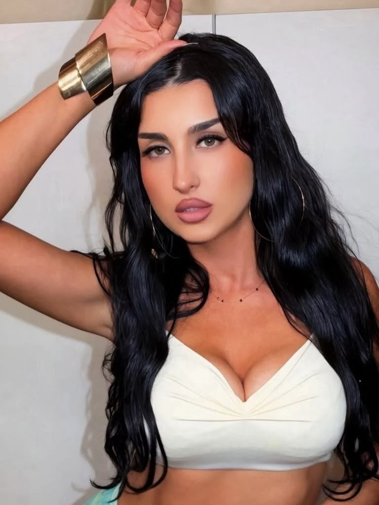 Tylko spójrzcie na ten dekolt! Młoda gwiazda disco polo Bikiny pokazała nowe zdjęcia w kremowym topie