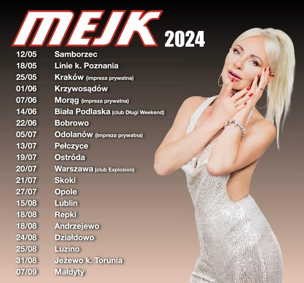 Mejk rusza w trasę! Gorące Lato 2024! Zobacz rozpiskę koncertową topowych gwiazd disco polo!