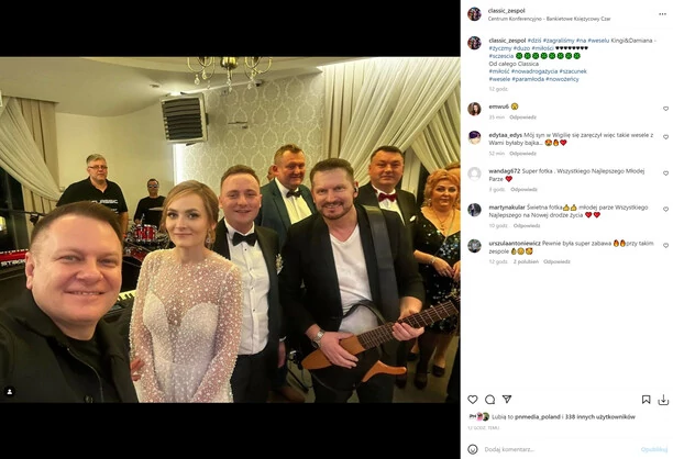 Spełnienie marzeń?! Legendarny zespół disco polo Classic gwiazdą na weselu! Kinga oraz Damian zachwycili gości!