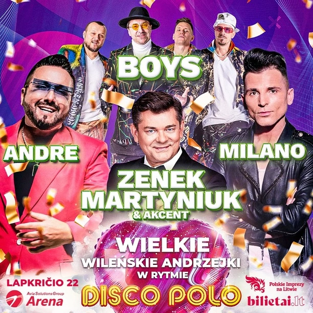 Wielka gratka dla fanów disco polo! Andrzejkowa Noc Gwiazd Disco Polo w Wilnie 2024! Oto szczegóły 