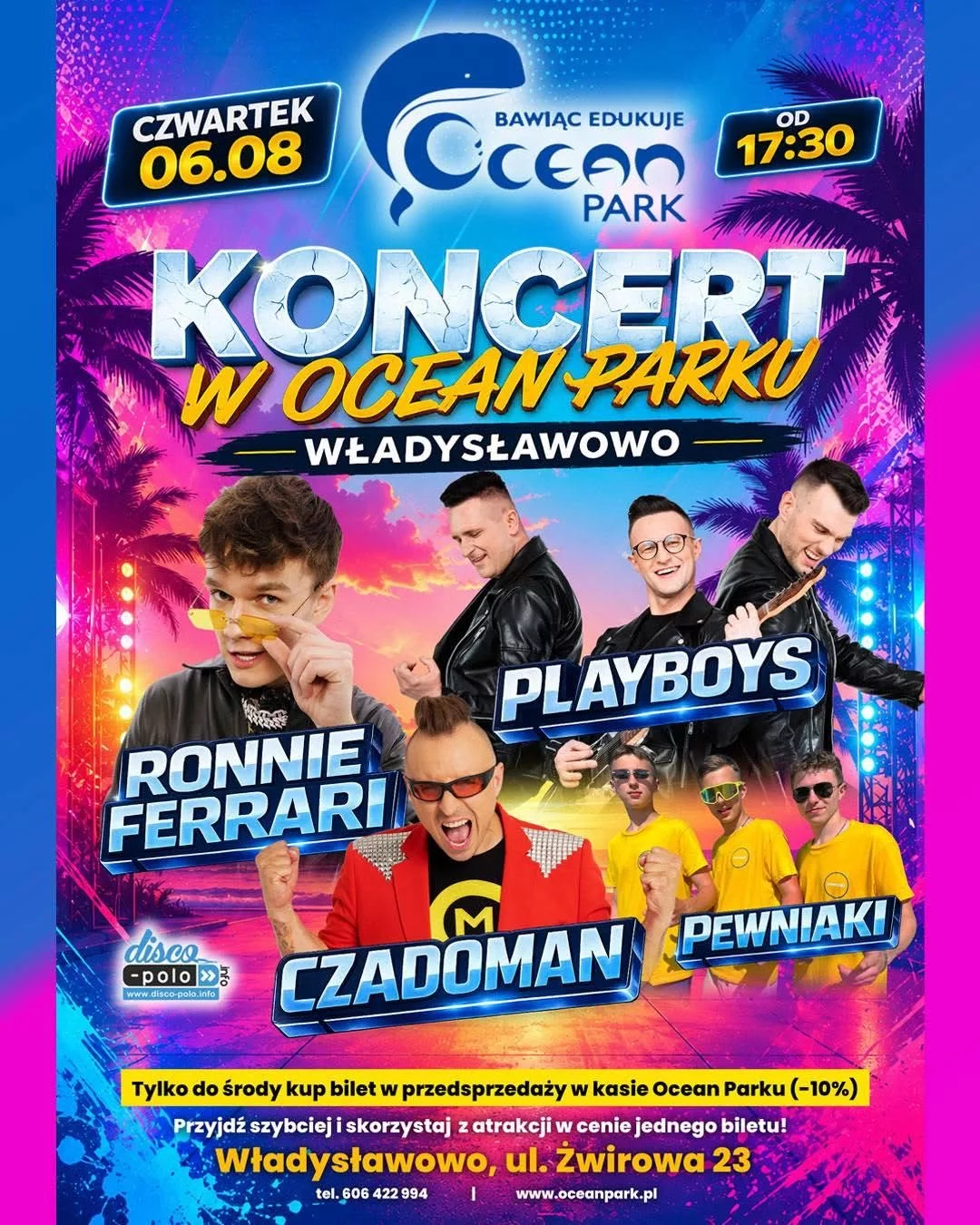 Koncert w Ocean Parku we Władysławowie 6 sierpnia 2026! Kto wystąpi?