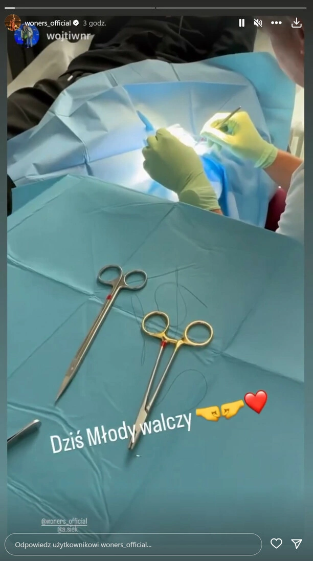 Młody gwiazdor Woners trafił do szpitala! Jest już po operacji!