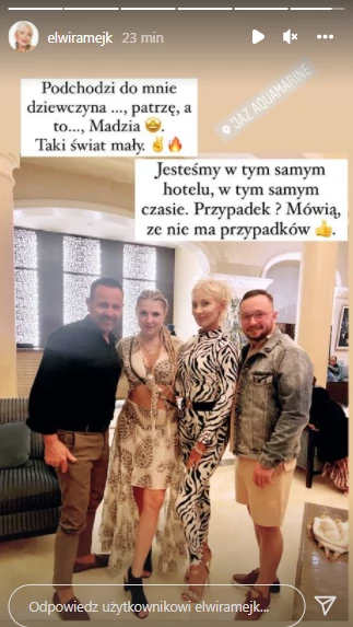 Elwira Mejk szczerze o spotkaniu z Magdą Narożną w Egipcie! ”Mówią że przypadków nie ma”