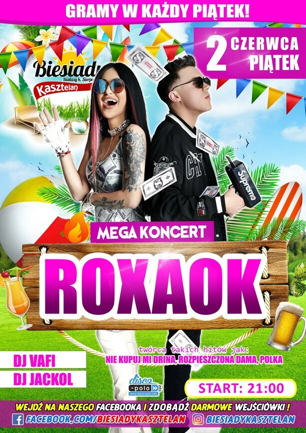 Mega wydarzenie muzyczne - Roxana Orłowska w Biesiadach Kasztelan już 2 czerwca