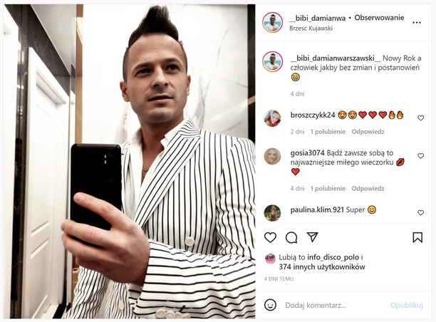 Wokalista disco polo odniósł się do noworocznych postanowień! Jakie cele wyznaczył sobie artysta?! 