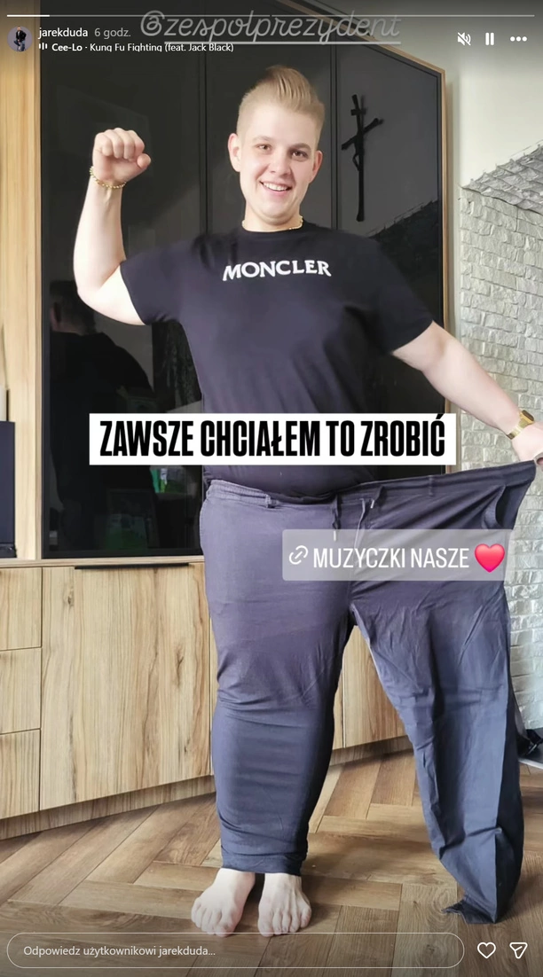 Jarek Duda z zespołu Prezydent pokazał swoją przemianę. Spodnie sprzed lat mówią wszystko