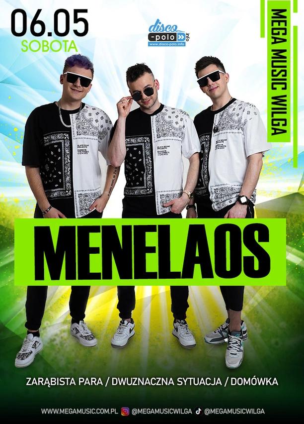Zespół Menelaos i ich koncert 6 maja w klubie Mega Music Wilga - przygotuj się na muzyczną eksplozję!