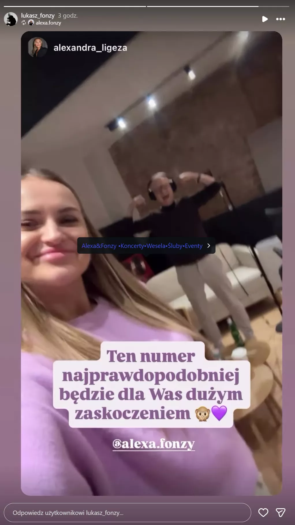 Aleksandra Ligęza i Łukasz Wąsik szykują bombę. Nowa piosenka Alexa & Fonzy zaskoczy fanów