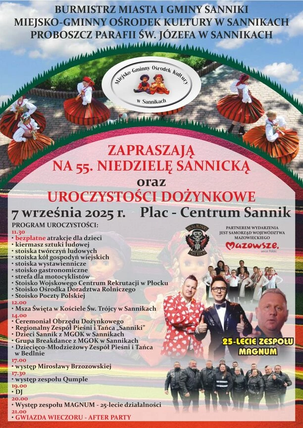 Dożynki i Niedziela Sannicka 2025 w Sannikach