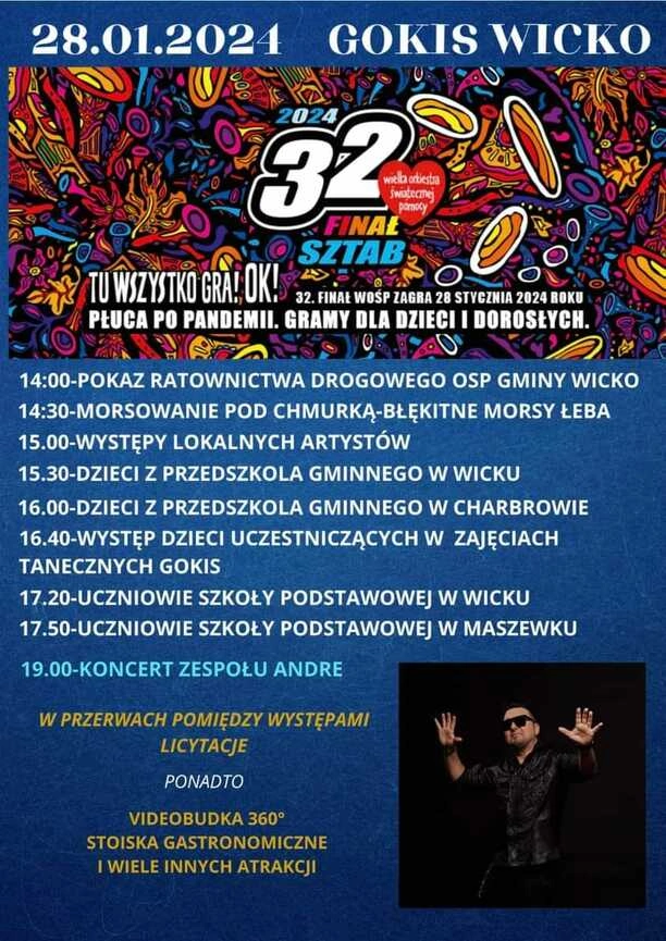 Andre WOŚP: Dwa koncerty w miejscowości Wicko oraz Miłoradzie!