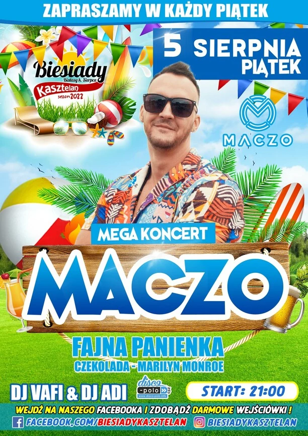 Maczo w Biesiadach Kasztelan! Wielki koncert już 5 sierpnia