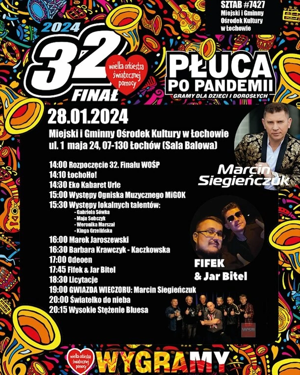 Marcin Siegieńczuk Wspiera WOŚP w Łochowie! Impreza już 28 stycznia!