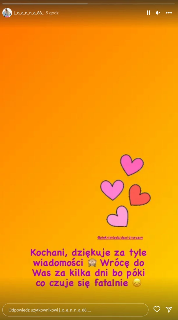 Joanna Narożna Piękni i Młodzi jest już po operacji! Gwiazda disco polo ŹLE się czuje!