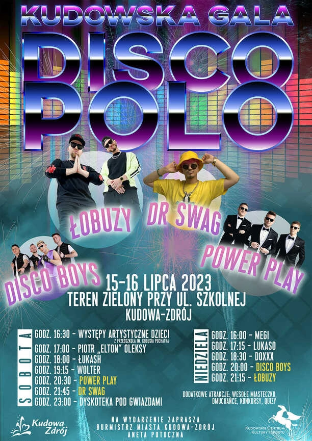 Kudowska Gala Disco Polo - Wielka Muzyczna Impreza już 15 i 16 lipca!