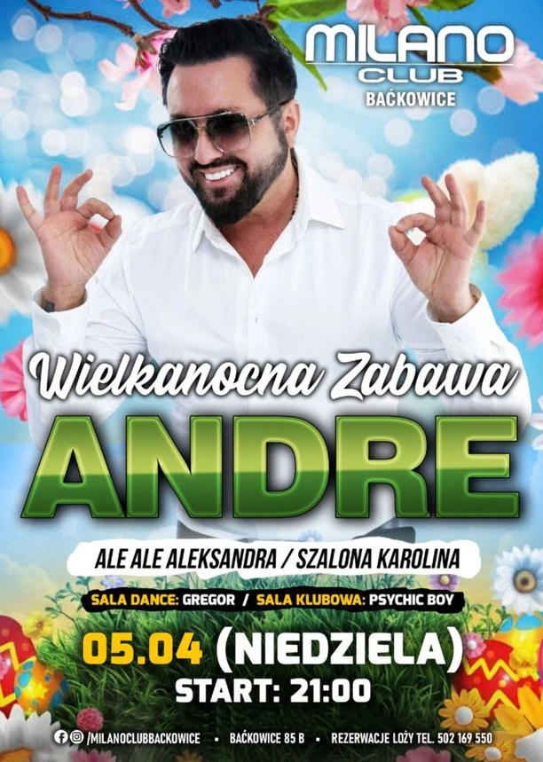 Andre zagra w Wielkanoc 2026 w Baćkowicach