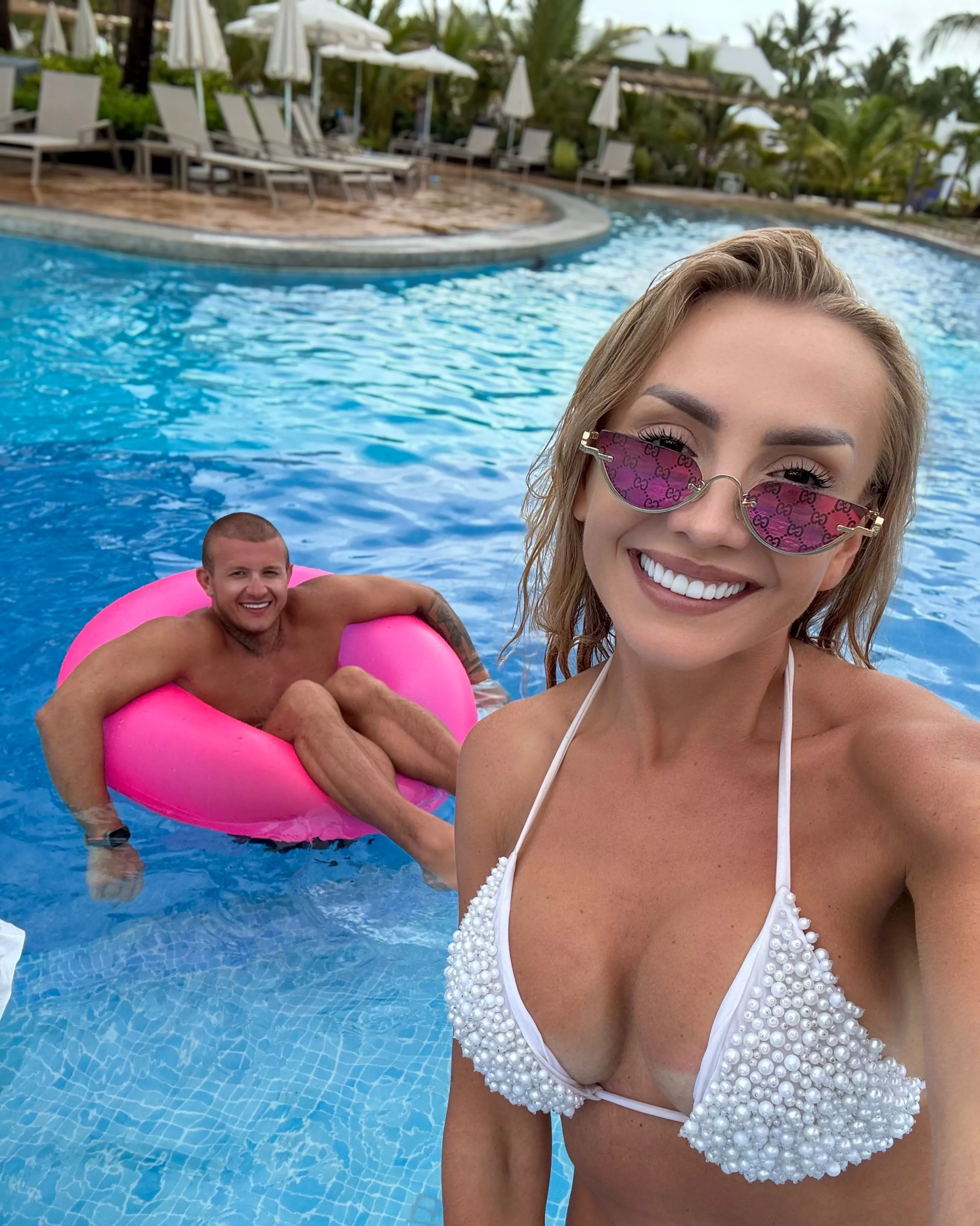 Joanna Narożna kusi dekoltem na Dominikanie. Żona Dawida Narożnego rozgrzała sieć kadrami z plaży