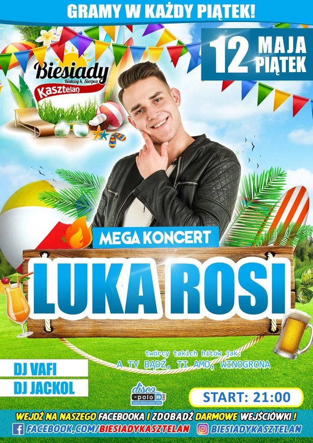 Koncert Luka Rosi w Biesiadach Kasztelan – Najlepsza Impreza Disco Polo już 12 maja!