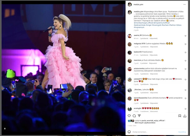 Magdalena Narożna Piękni i Młodzi chora! Z godziny na godzinę coraz gorzej. Co z koncertami gwiazdy disco polo?