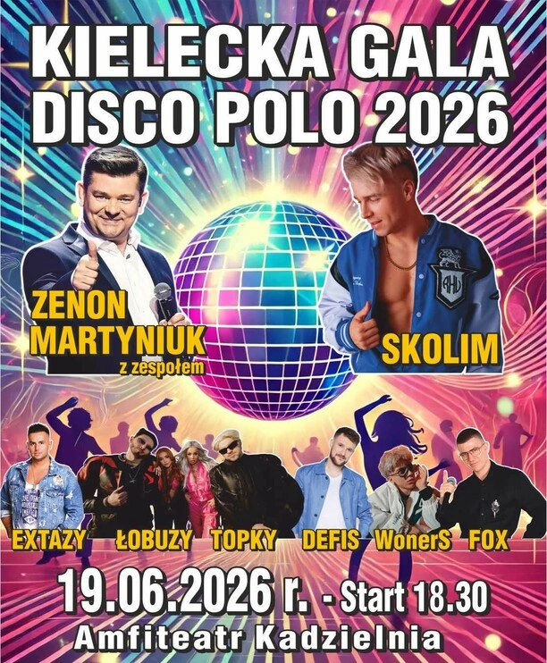 Kielecka Gala Disco Polo 2026! Kiedy i kto wystąpi? 