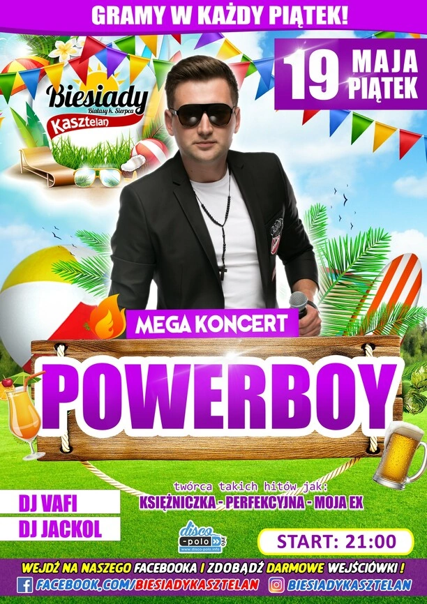 Koncert Power Boy w Biesiadach Kasztelan 19 maja
