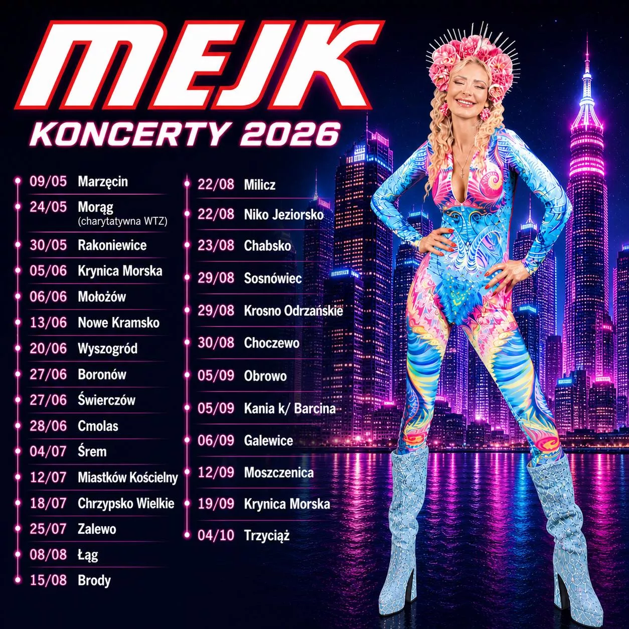 Gdzie Mejk zagra w 2026 roku Lista koncertów Elwiry i Mariusza