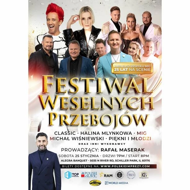II Edycja Festiwalu Weselnych Przebojów w Stanach Zjednoczonych: Niezapomniana Noc z Polskimi Gwiazdami!