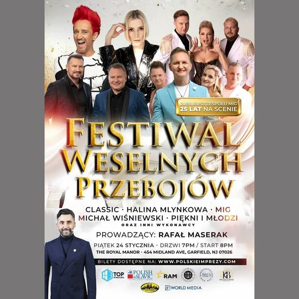 II Edycja Festiwalu Weselnych Przebojów w Stanach Zjednoczonych: Niezapomniana Noc z Polskimi Gwiazdami!