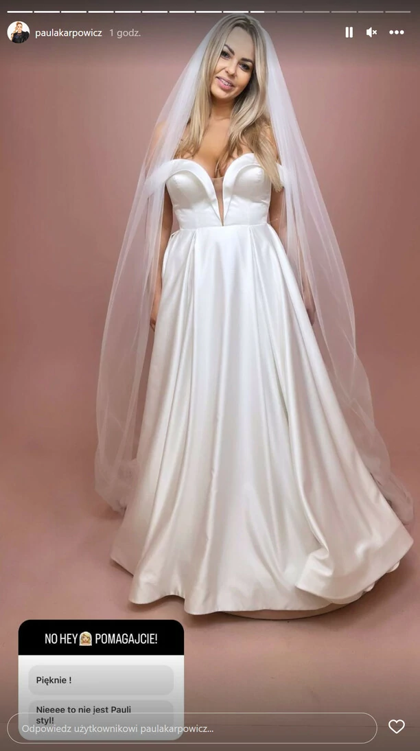 Paula Karpowicz Topky w białej sukni ślubnej! Przepiękna! Gwiazda disco polo zaskoczyła tym fanów! „Dziękuję„