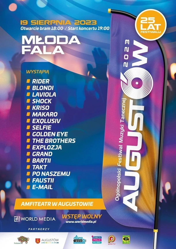 Dziś 2 dzień: Ogólnopolski Festiwal Muzyki Tanecznej Augustów 2023 - Młoda fala: Lista talentów na młodej scenie! Kto wystąpi?!